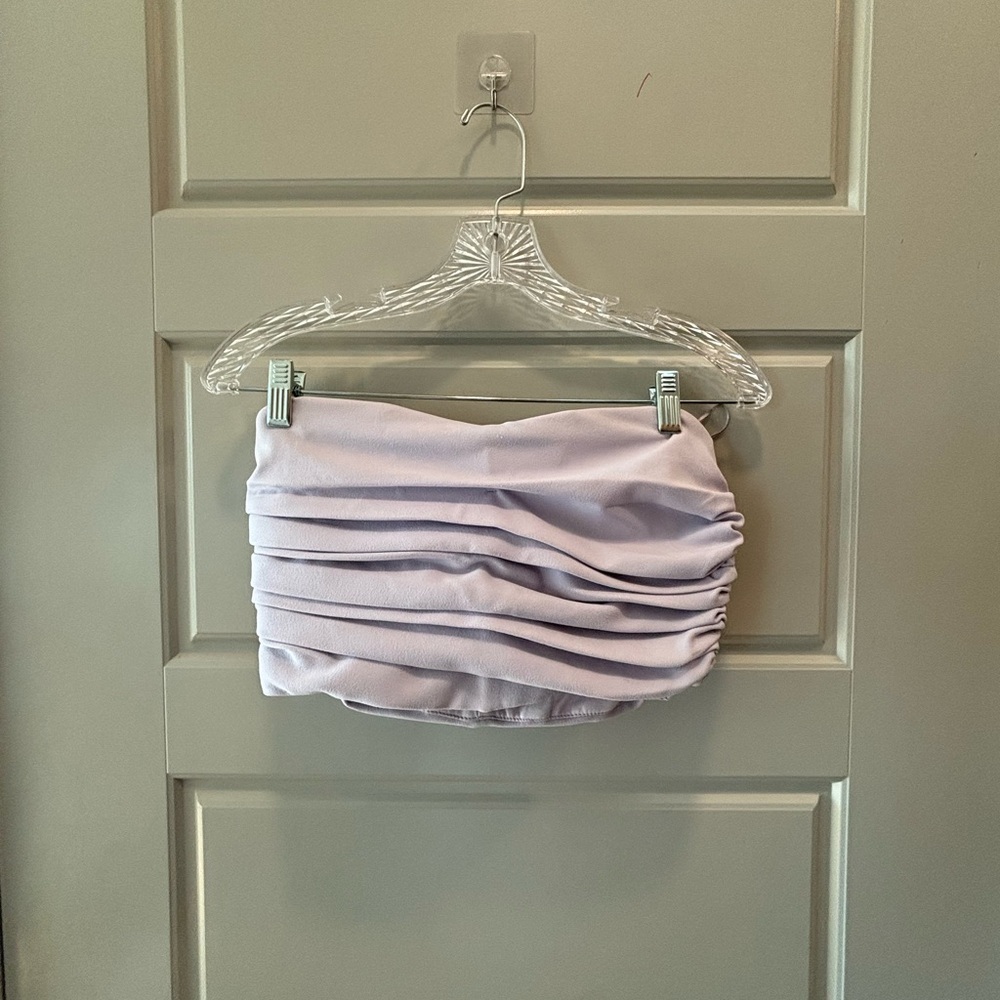 Zara lavender crunched crop